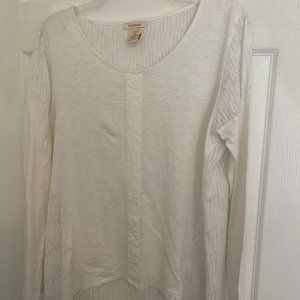 Sundance white long-sleeved pullover Size Large